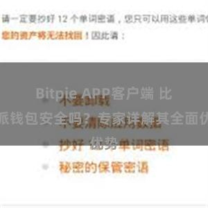 Bitpie APP客户端 比特派钱包安全吗？专家详解其全面优势