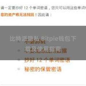 比特派隐私 Bitpie钱包下载及使用指南