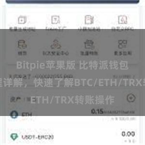 Bitpie苹果版 比特派钱包转账教程详解，快速了解BTC/ETH/TRX转账操作