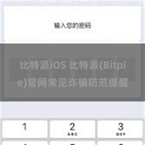 比特派iOS 比特派(Bitpie)官网常见诈骗防范提醒