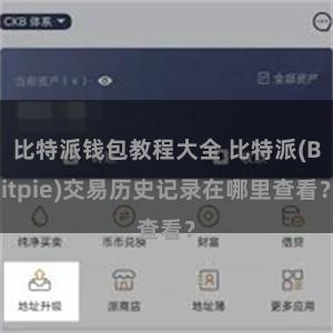 比特派钱包教程大全 比特派(Bitpie)交易历史记录在哪里查看？